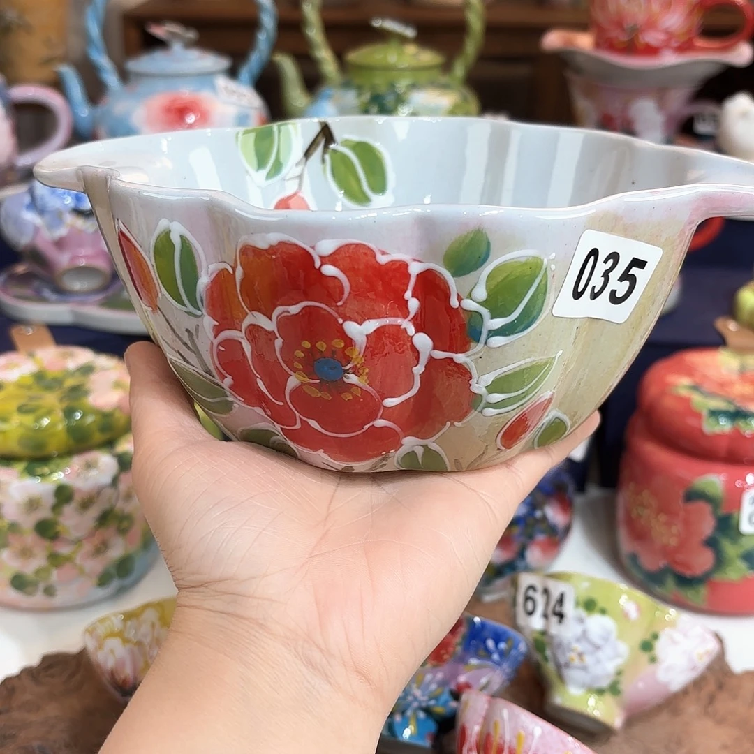 景德镇手绘高温釉下彩陶瓷茶具