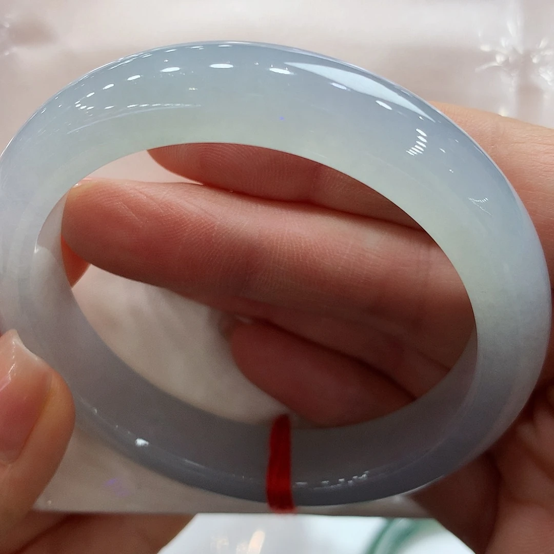 翡翠未镶嵌手镯58正圈两天鉴赏