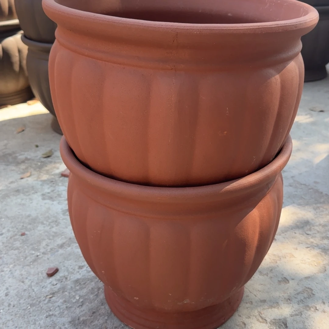 紫砂花盆口35高30宜兴紫砂粗糙