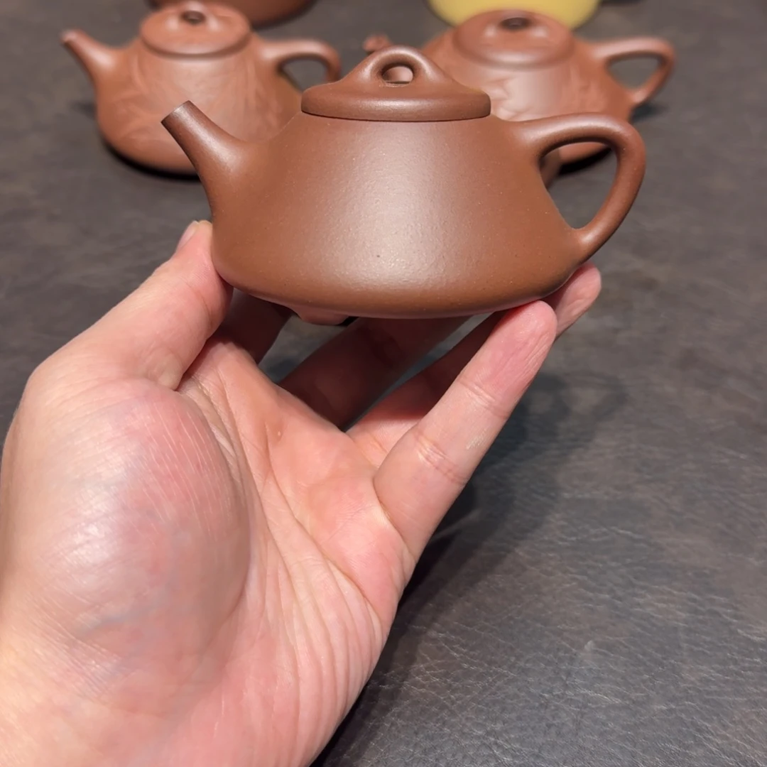 壶紫砂微封釉子冶石瓢