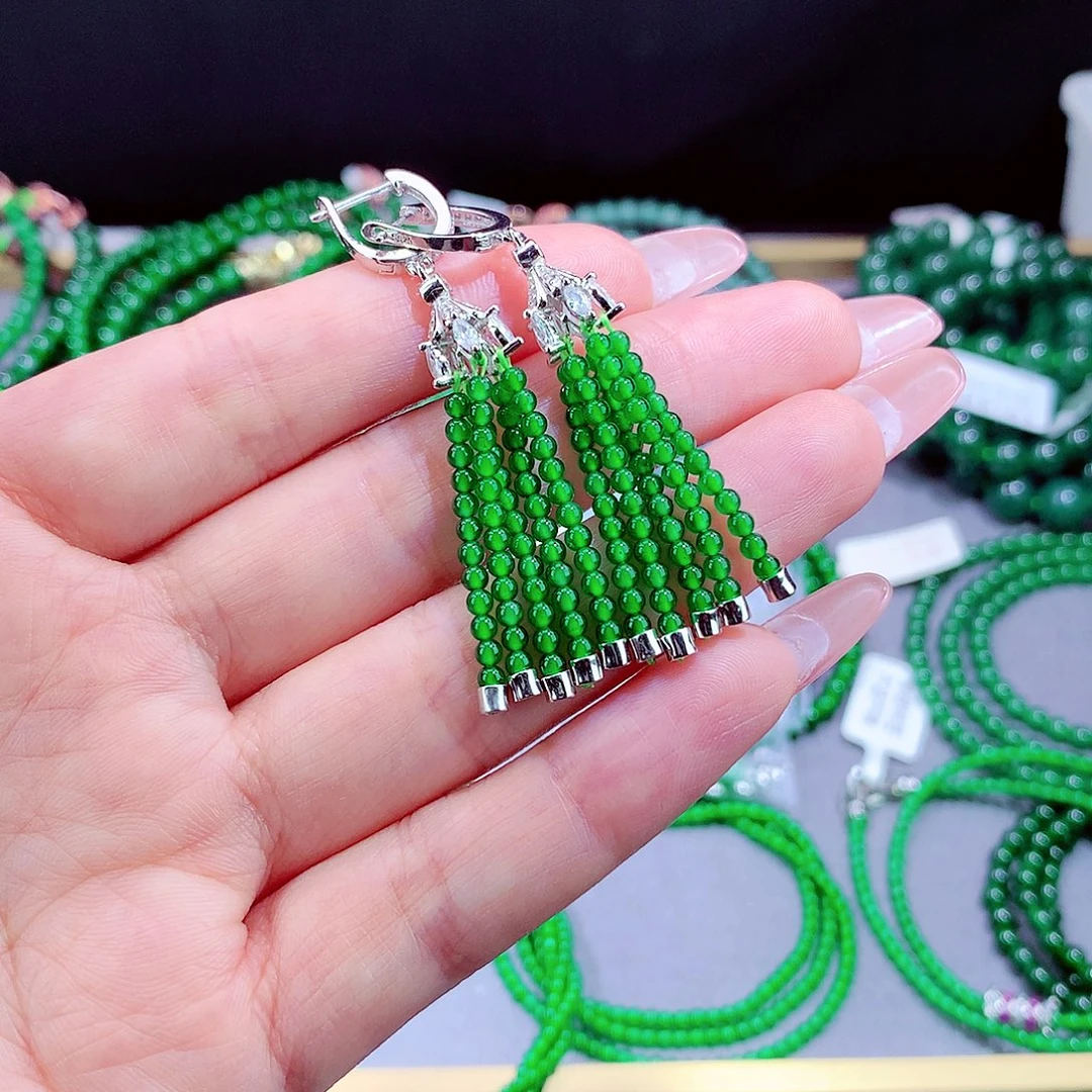 翡翠未镶嵌毛衣链