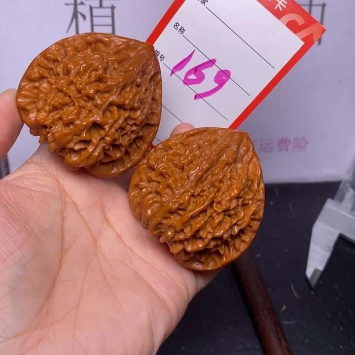 把件文玩核桃169，50官帽