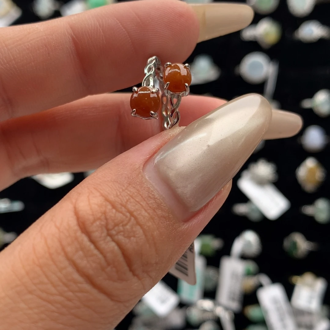 颈饰银S925镶嵌翡翠戒指