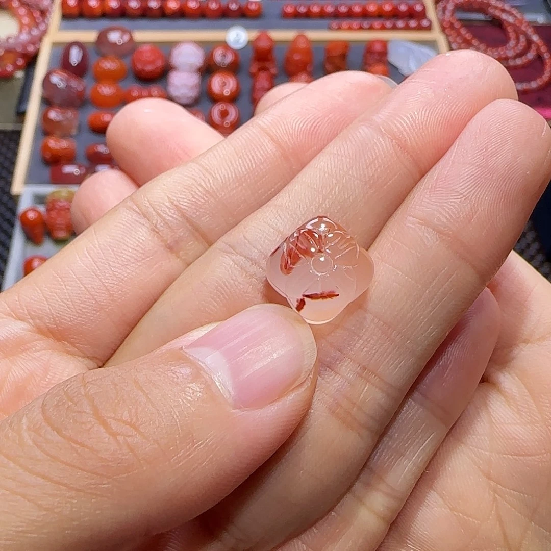 未镶嵌南红玛瑙珠宝奇石围**嫲