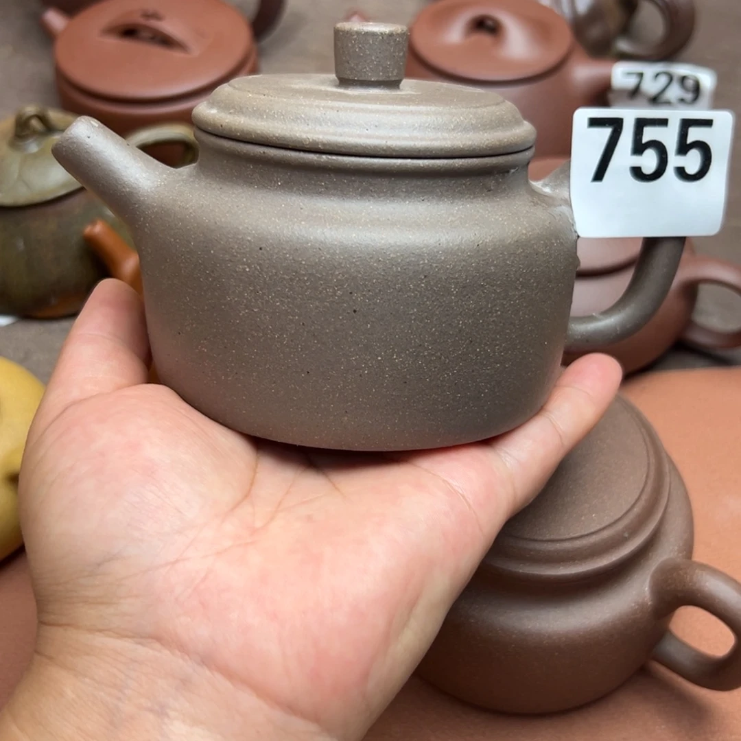 茶壶紫砂紫泥半手工300cc左右