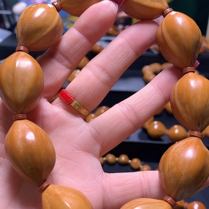 枫***桥手串/手链橄榄核三花手串