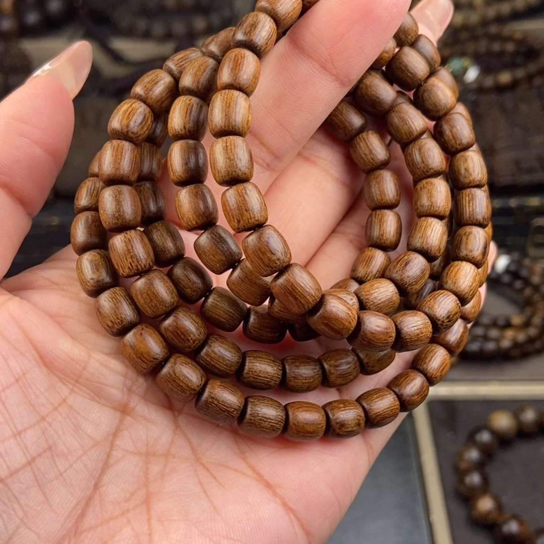 沉香手串金*娃越南富森红土