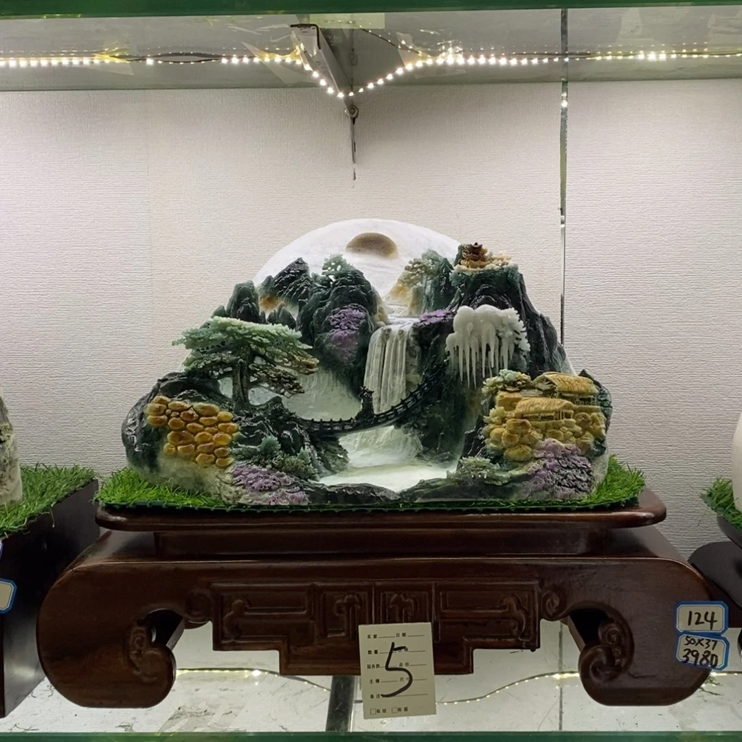 玉意境山水手工雕刻