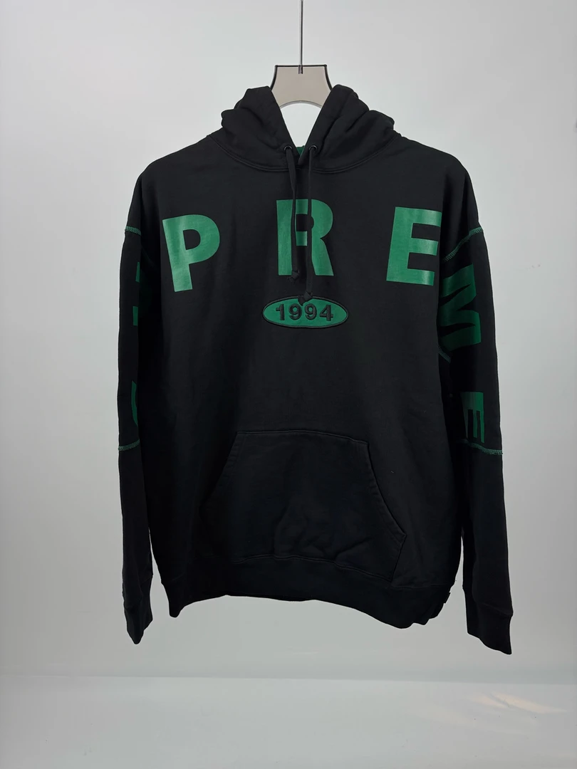 未使用 YSL/圣罗兰 SUPREME字母LOGO卫衣帽衫 L码 全新14128
