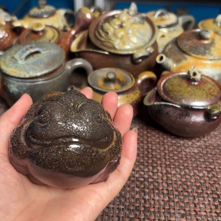 茶杯紫砂大金蟾大