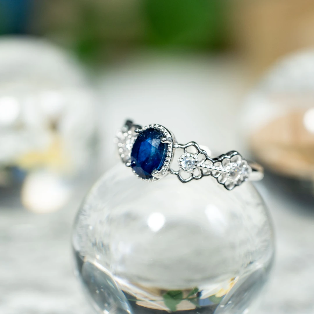 50501-CBGFCP21天然蓝宝石戒指