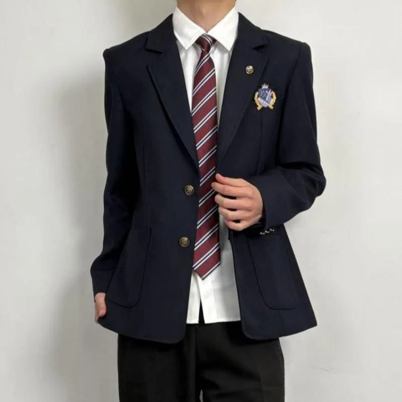 小怪兽DK制服原创高中生校园风学院风学生西服校供感西装男外套