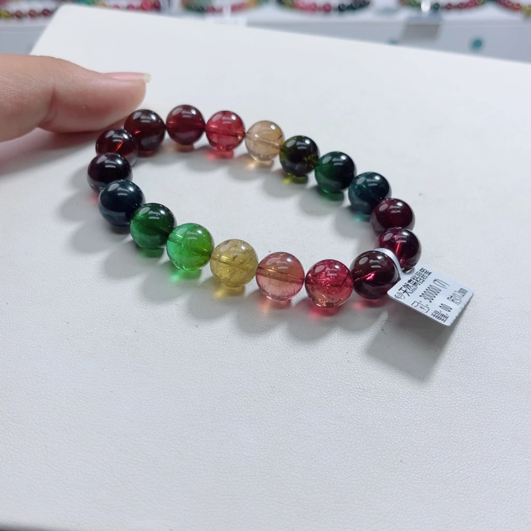 未镶嵌手链碧玺多样性发一条