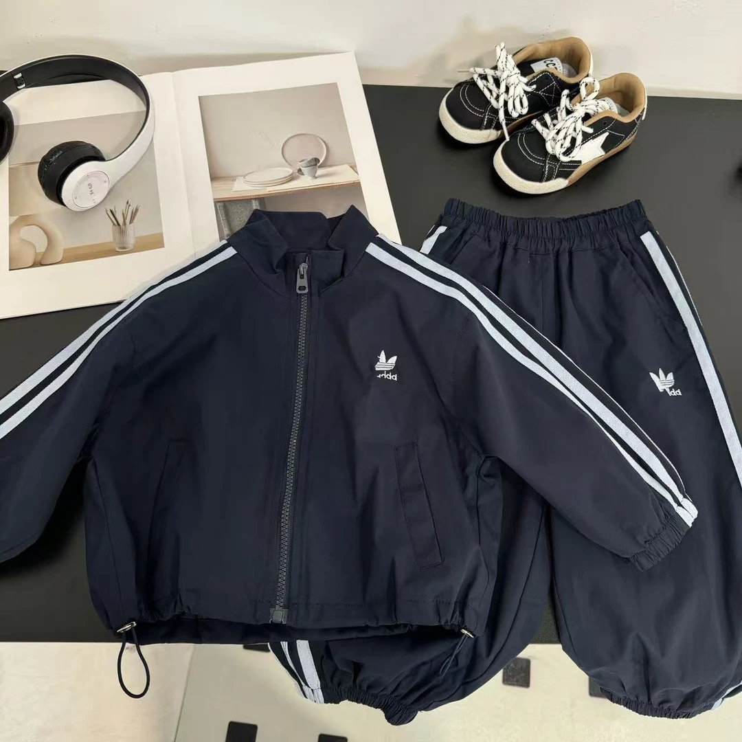 男童秋装套装2025新款儿童秋季冲锋衣两件套男孩运动衣服春秋童装