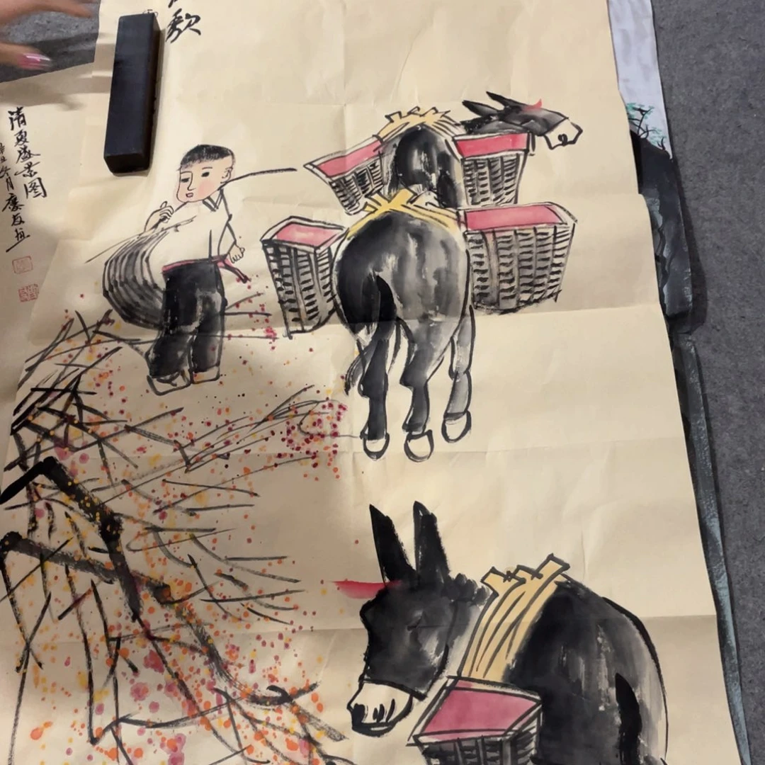 国画国画作品画画一个作品