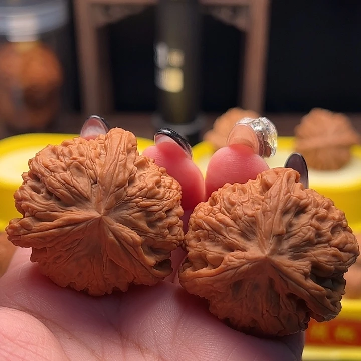 吊坠文玩核桃凤凰台三棱 39尺 全品