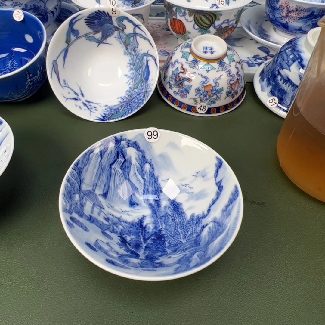 景德镇纯手工纯手绘茶具木木99