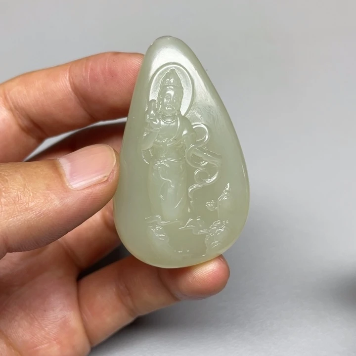 和田玉未镶嵌吊坠(不含链)前***号