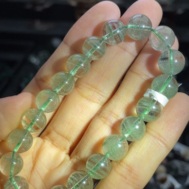 手链未镶嵌水晶绿幽灵千层9.5