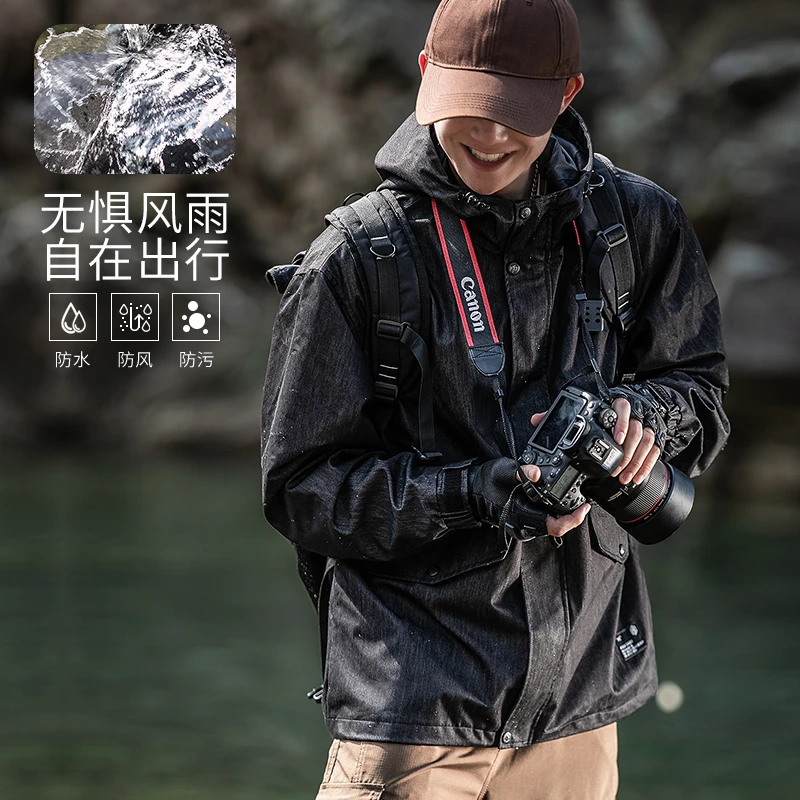 JK0151清仓牛仔冲锋外套男秋冬户外防水套装防风大码夹克外套