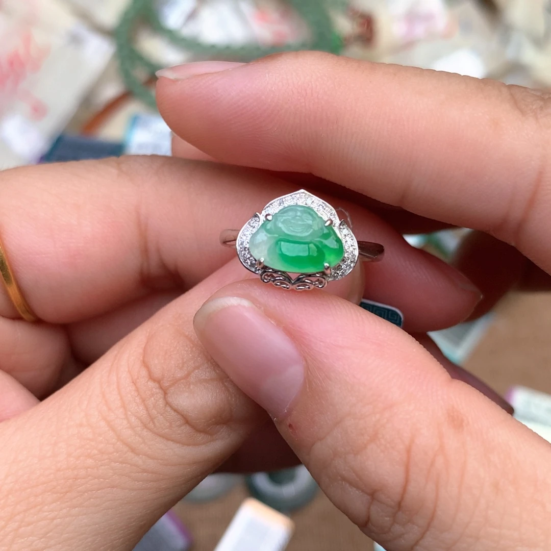 【闪购商品】18K金镶嵌挂件翡翠一