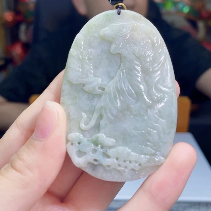 翡翠未镶嵌吊坠(不含链)A18