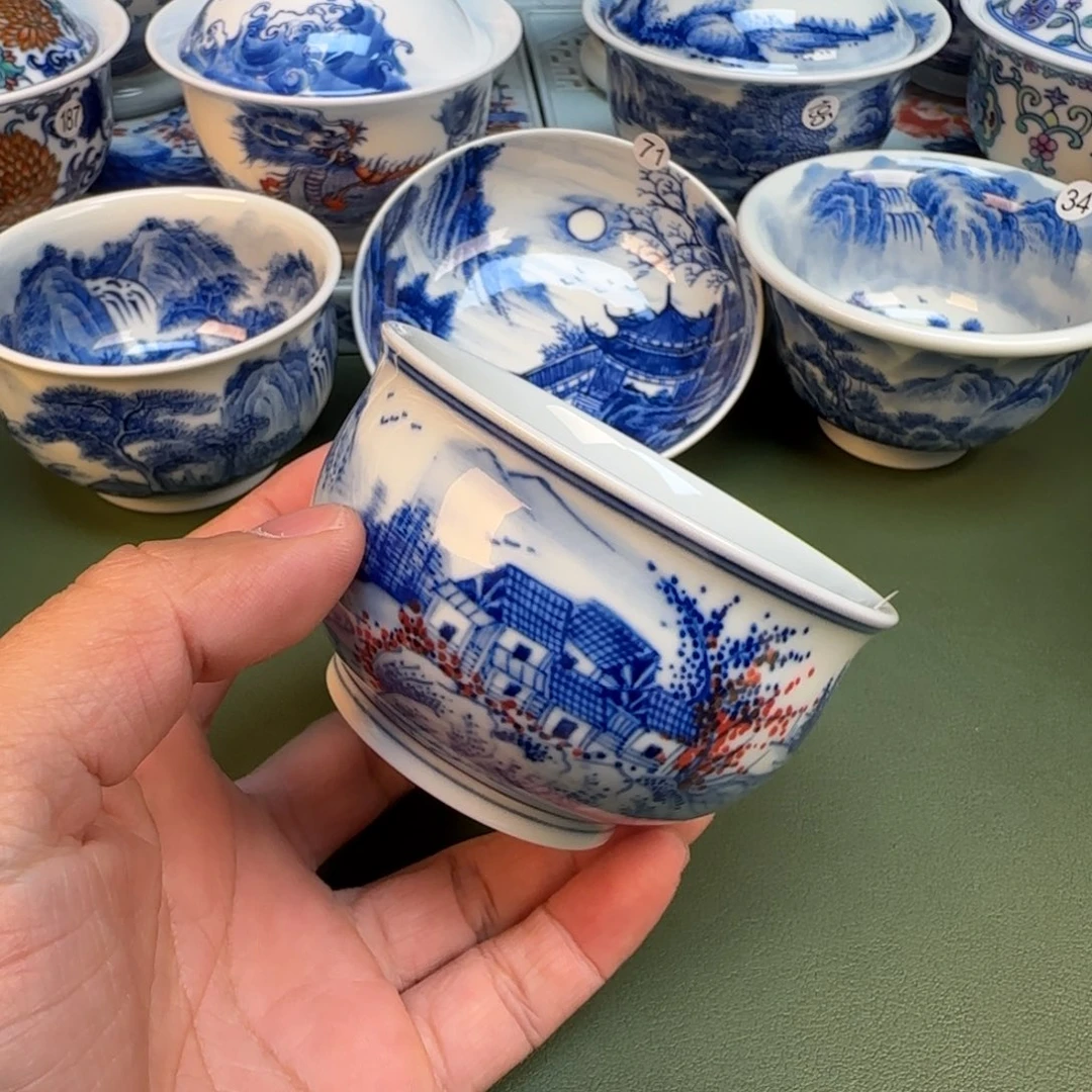 纯手工纯手绘茶具石头69