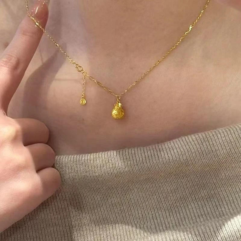 铜合金项链 铜合金项链 D297时尚轻奢气质百搭优雅精致精美项链