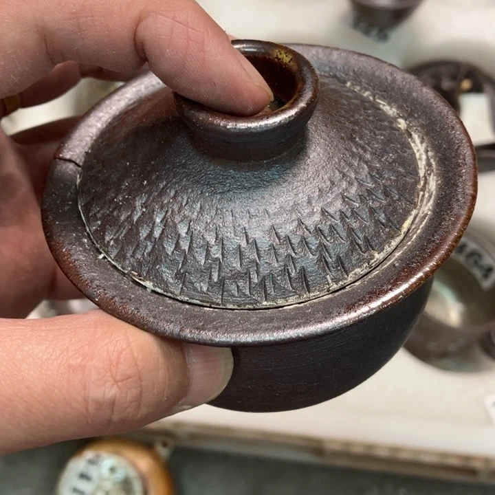 柴烧杯子与宝瓶大放漏
