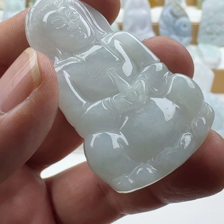 翡翠未镶嵌颈饰天然缅甸A货翡翠