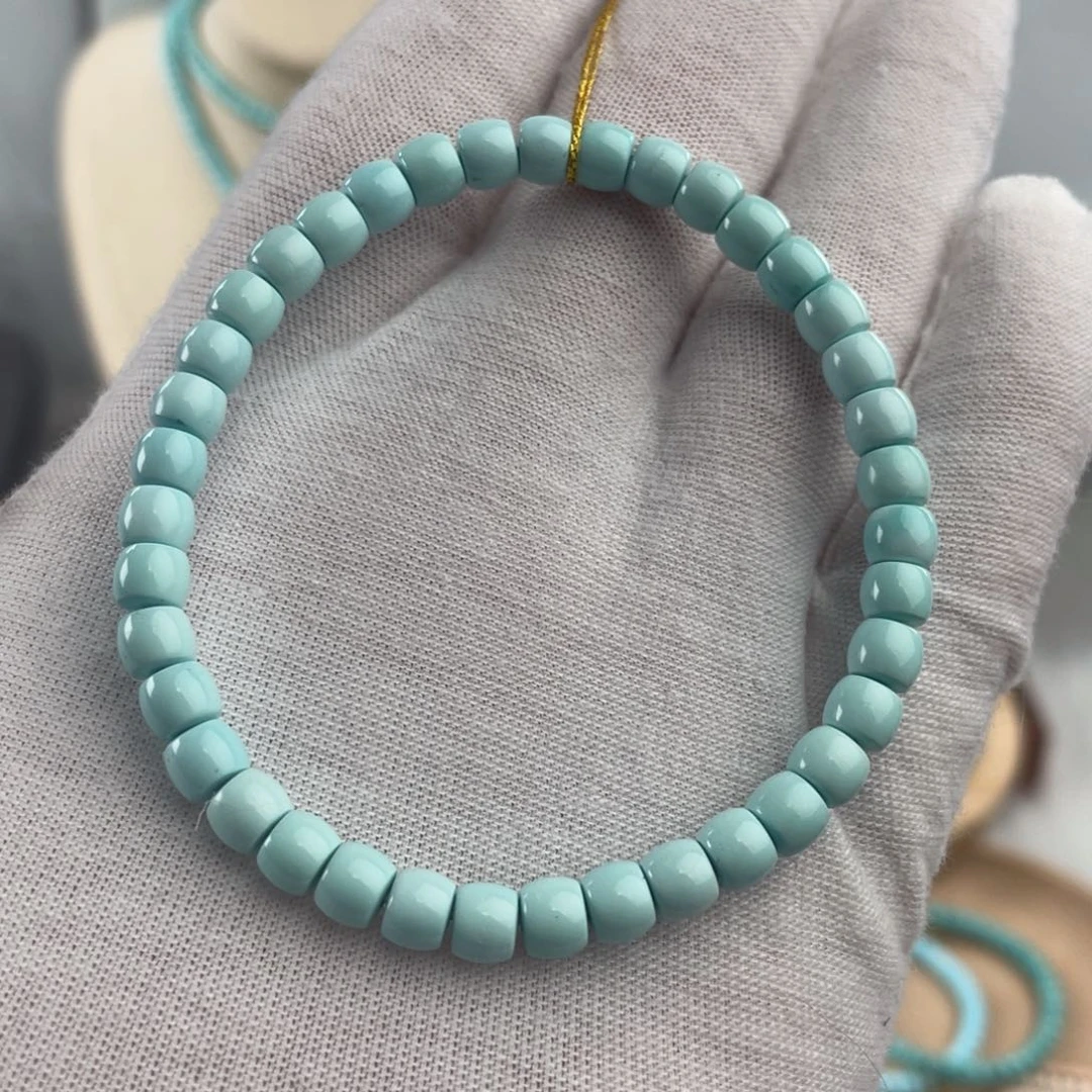 绿松石手链未镶嵌精品直切卡5.5