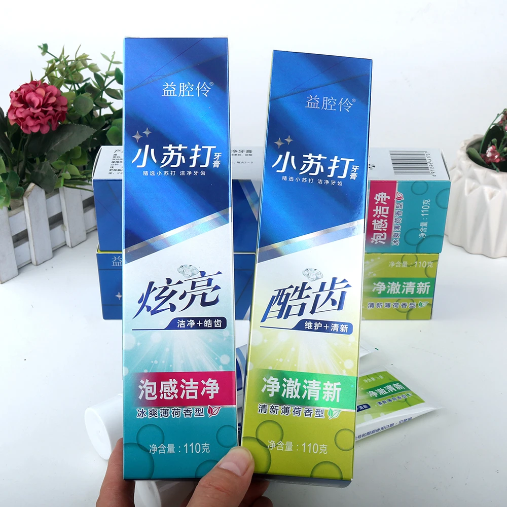 小苏打深海盐益生菌牙膏清新护龈亮白温和洁齿冰爽