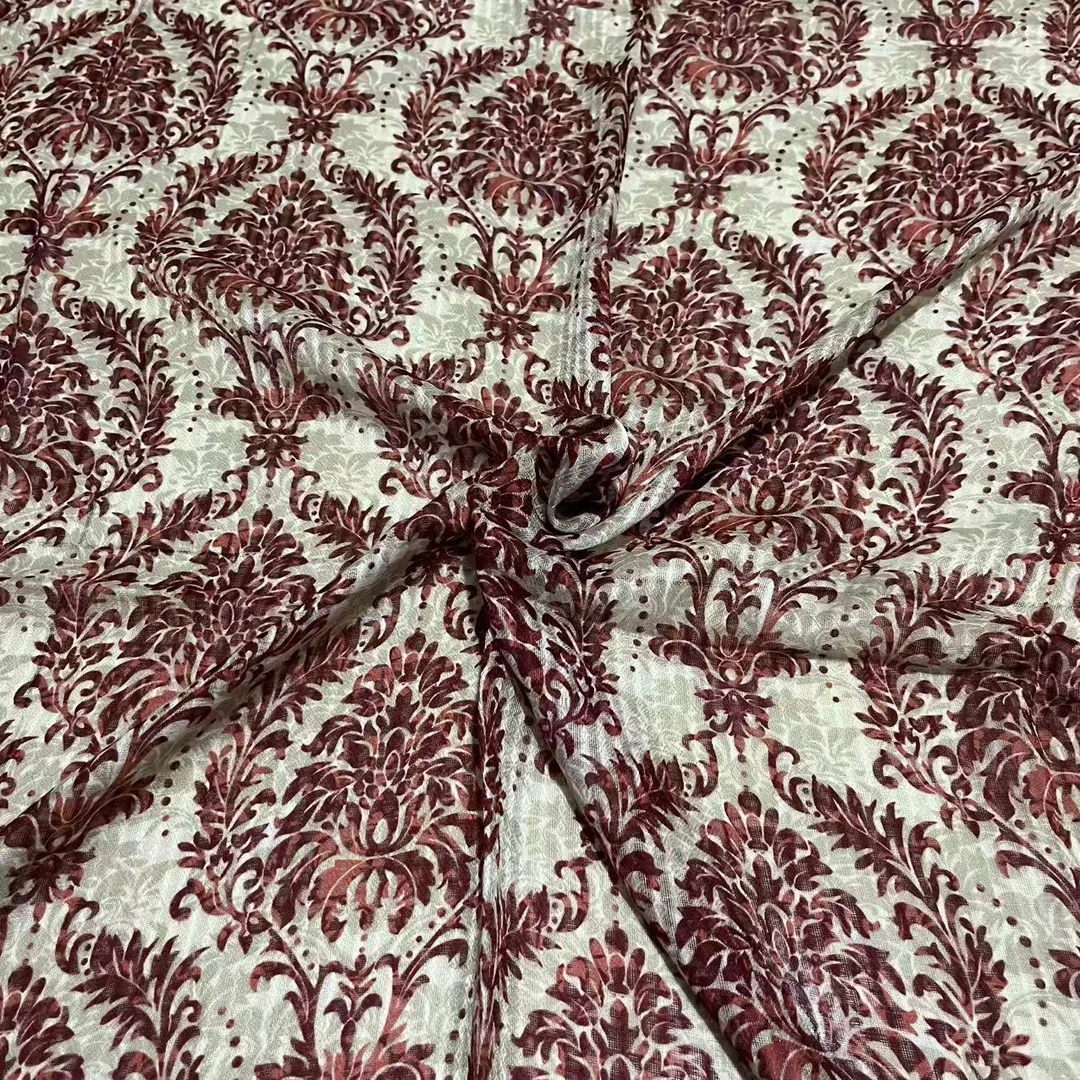 【花朵红】85*85方巾云朵边高级感围巾丝巾披肩气质风时尚风穿搭 女