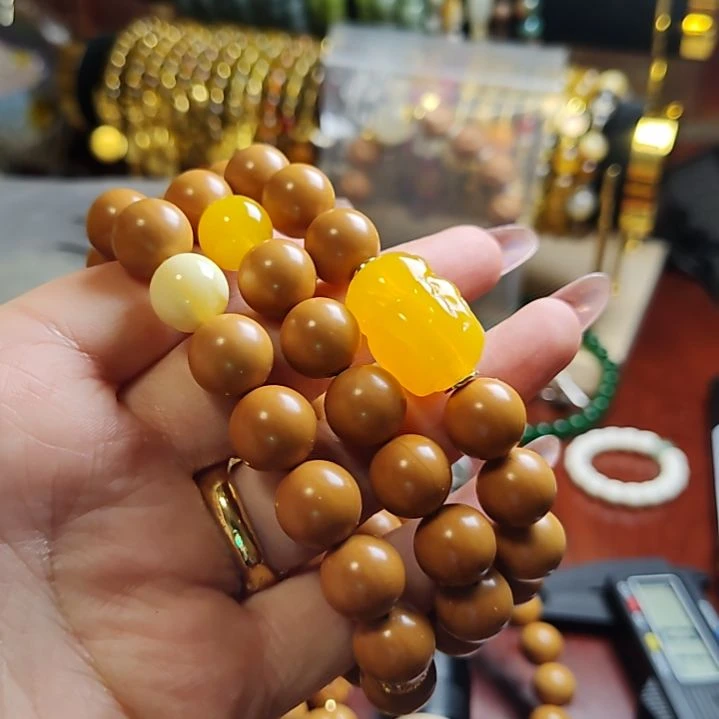 吊坠猴头核桃圆珠单圈