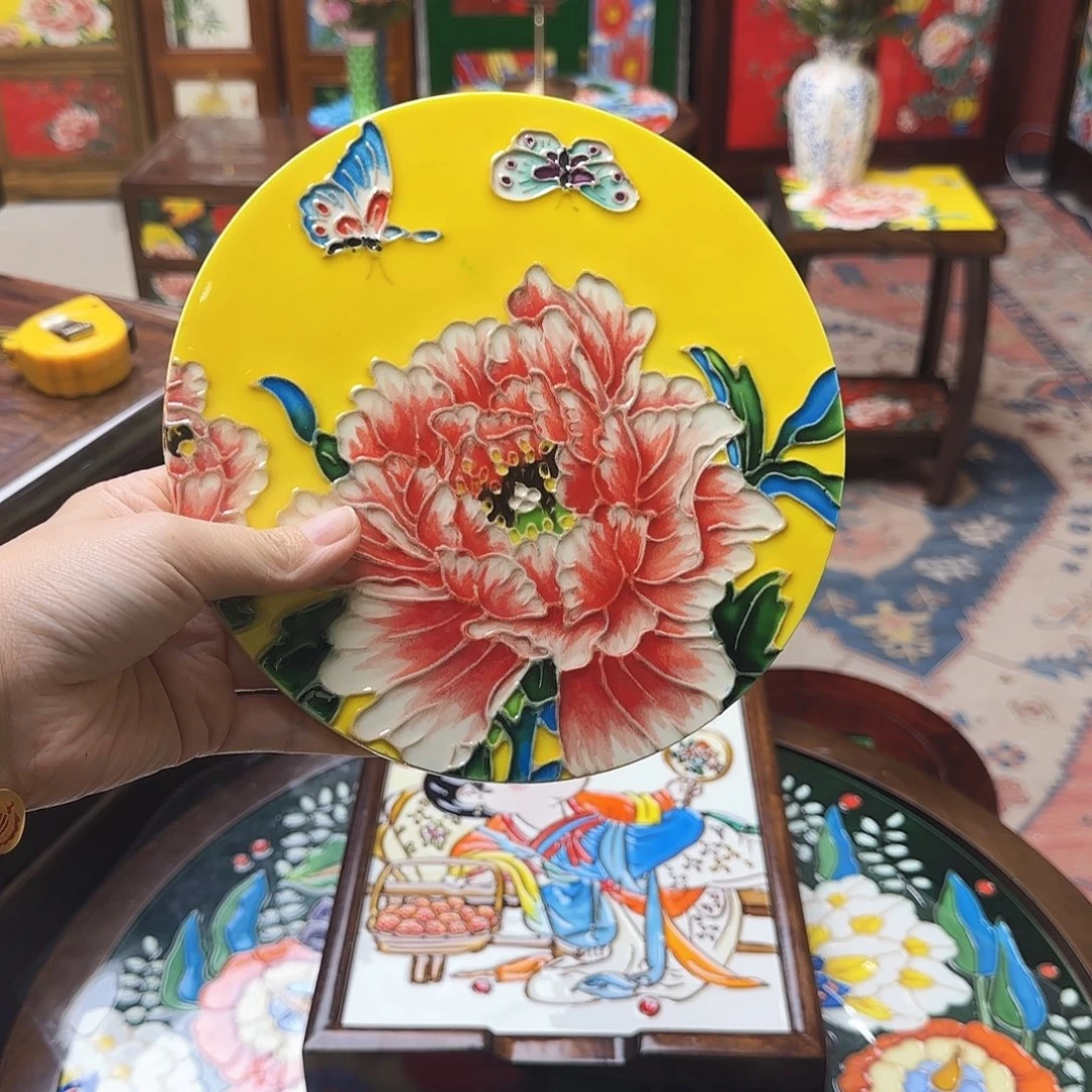开***糖红色圆盘画片未选