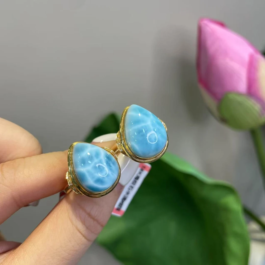 【李哥推荐】18k金海纹石戒指@ZY30706006@多样性发一个