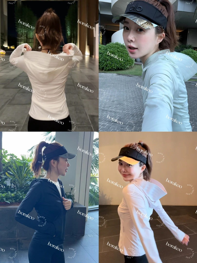 【BORAKOO】【修身版】多色拉链连帽防晒衣