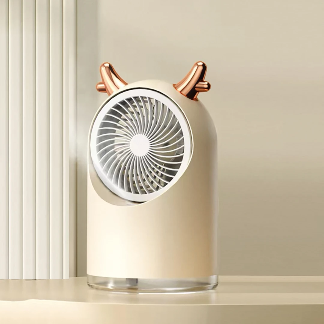 清凉一夏！夏日注水喷雾加湿风扇F454