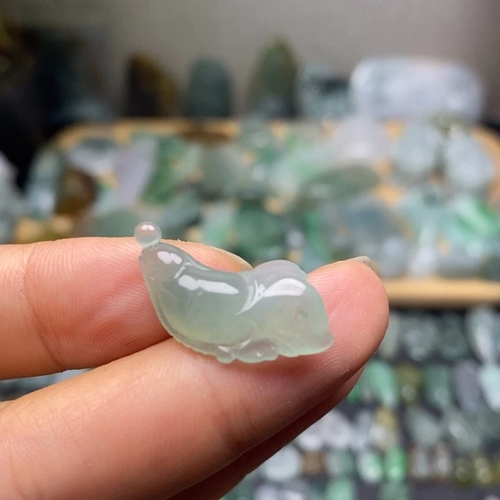 颈饰未镶嵌翡翠锦鲤