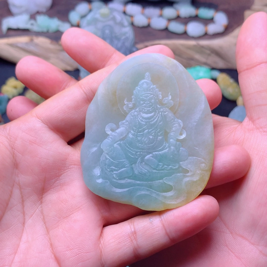 海***蓝定制翡翠未镶嵌翡翠