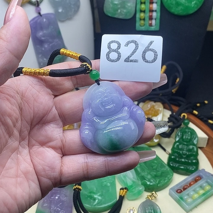 翡翠未镶嵌吊坠(赠链)
