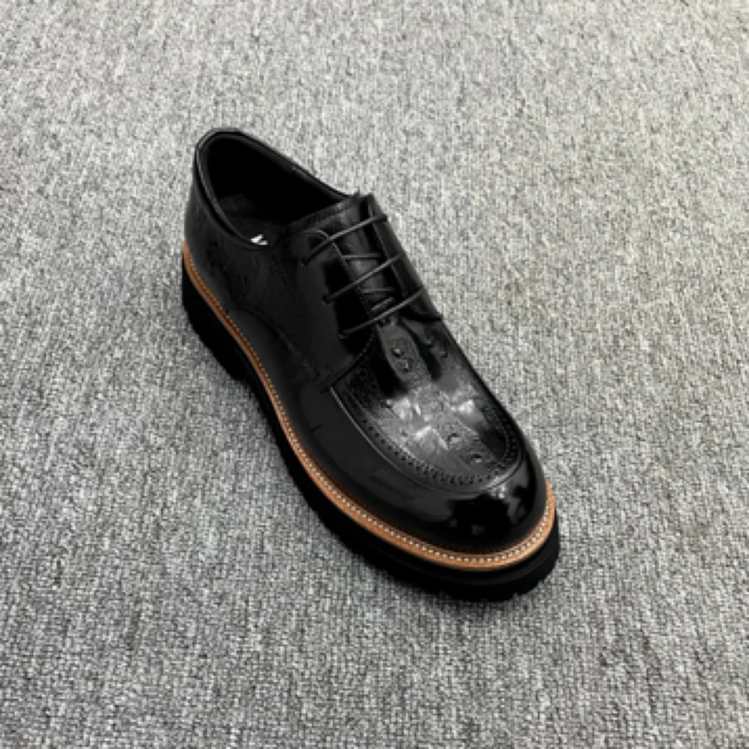 高端品质 纯皮时尚休闲男鞋