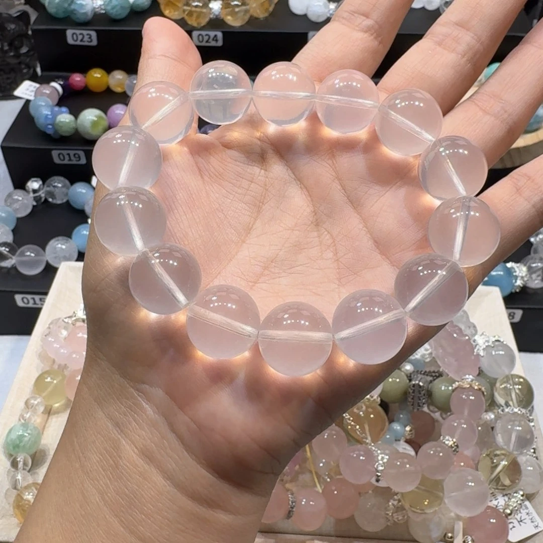 水晶手链未镶嵌奶白晶定制款，不退不换