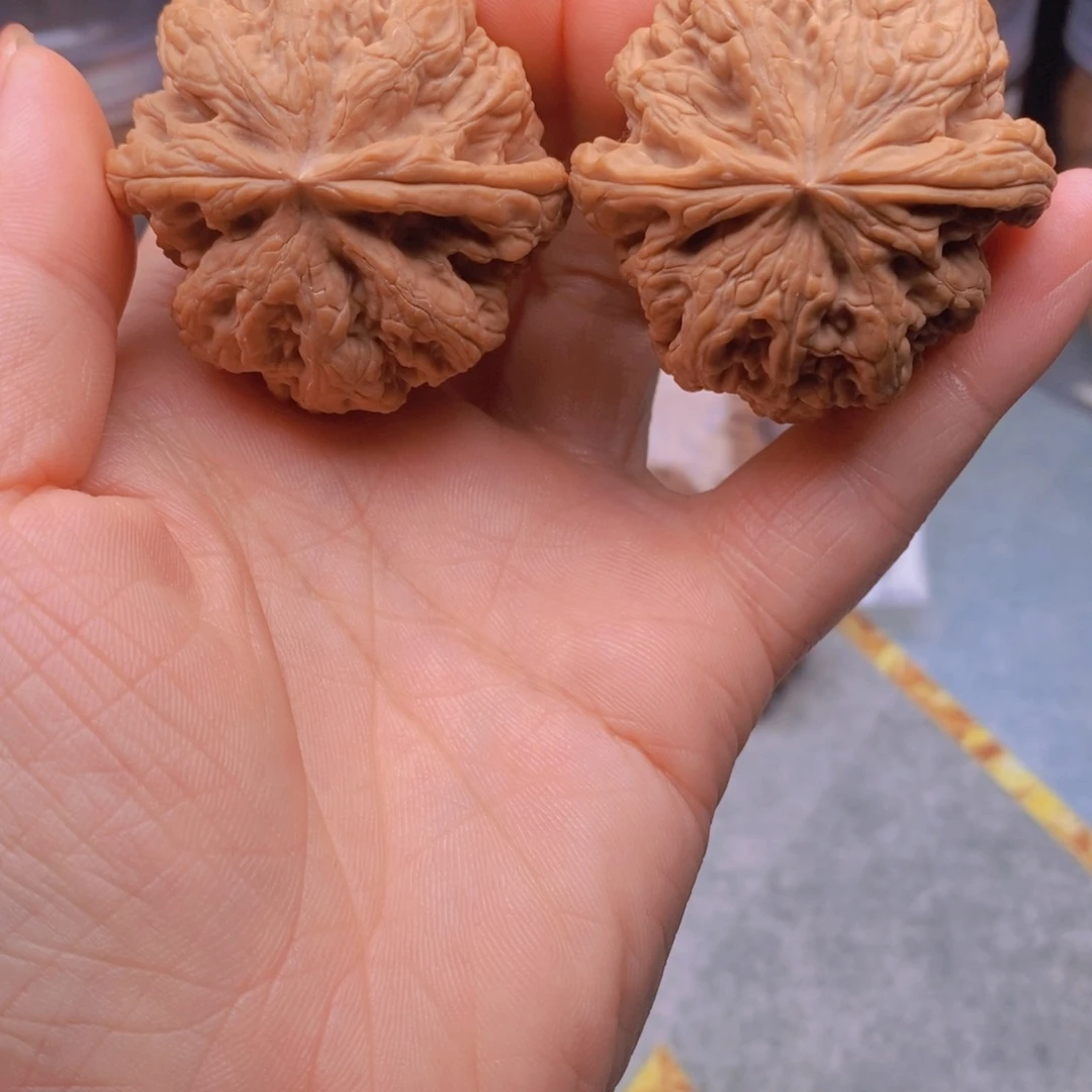 核桃文玩核桃手把件粗筋44