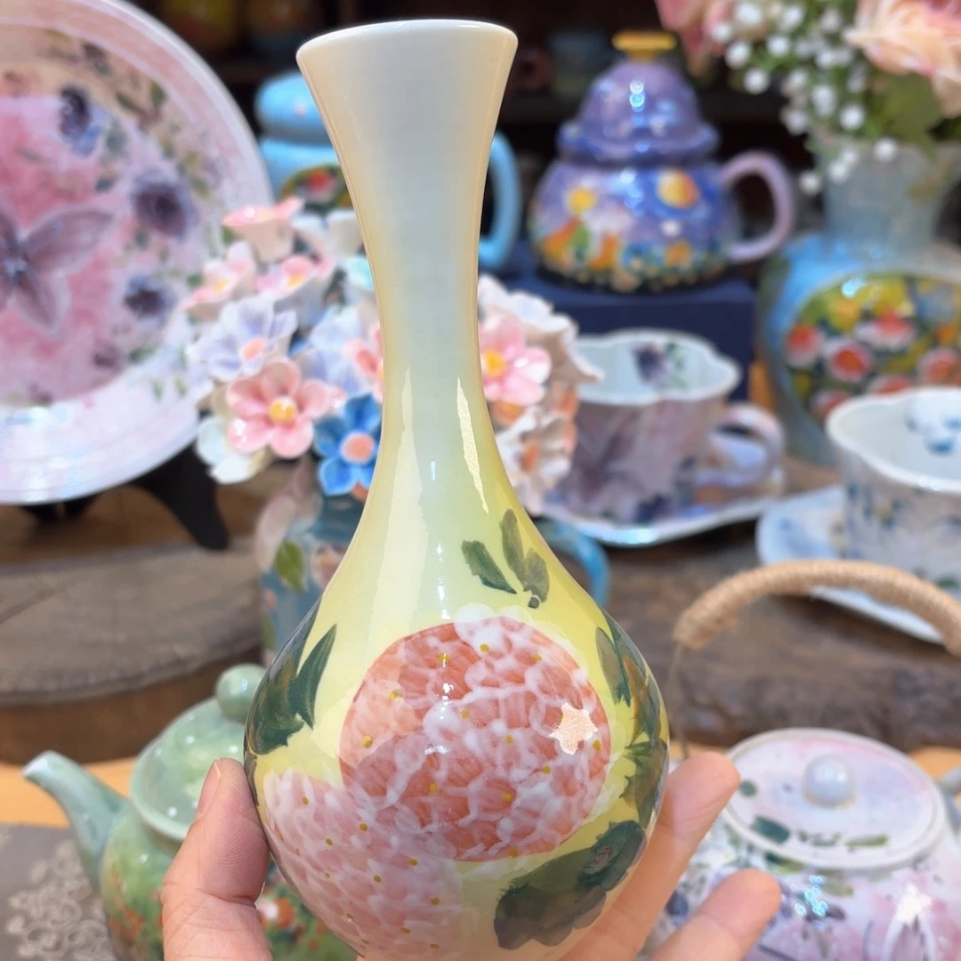 景德镇手绘高温釉下彩陶瓷茶具