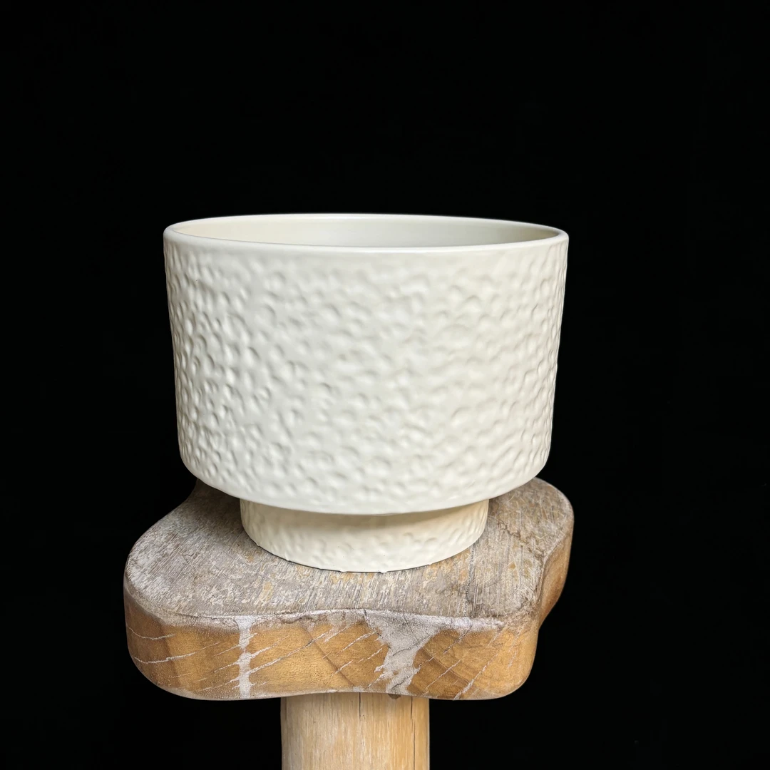 【高底凹凸盆】颜色随机 蝴蝶兰盆栽时尚简约带孔透气花盆