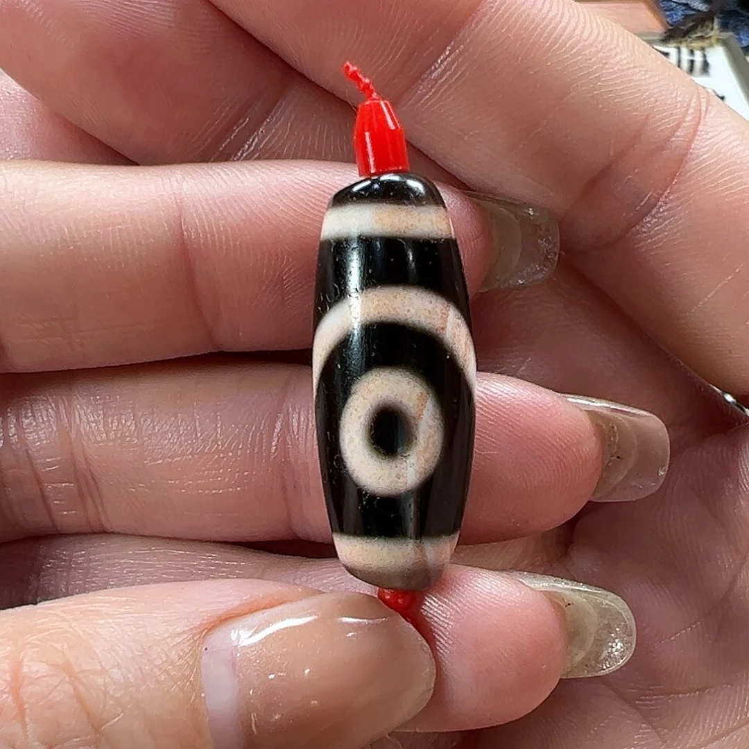 玛瑙/玉髓未镶嵌珠宝半成品行运红砂如意两眼