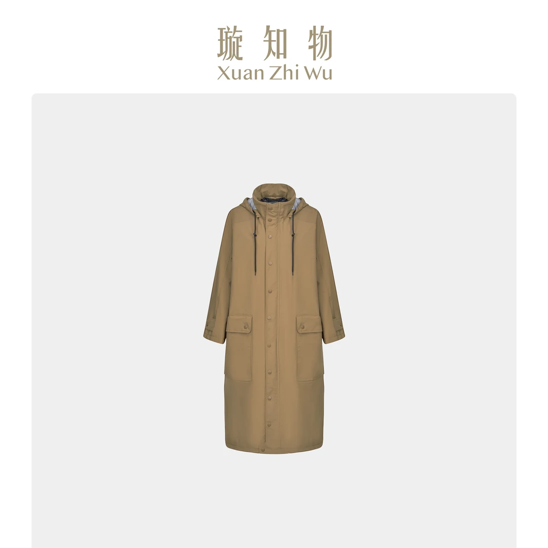 风雪月光长风衣 复古休闲户外侧面排扣个性 王璇原创设计