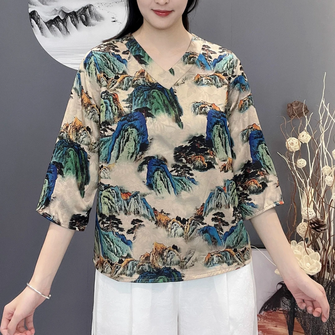 DM73双面穿中国风妈妈装