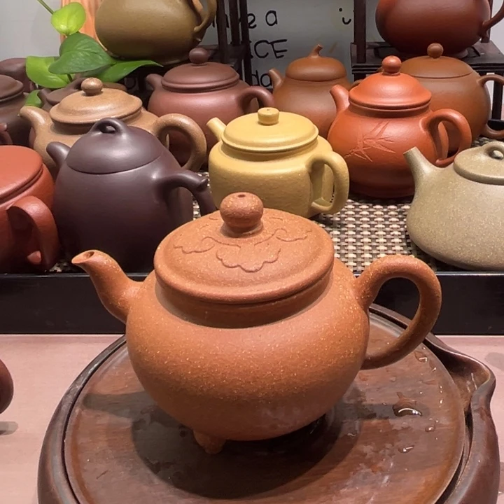 茶壶紫砂段泥220cc大斌如意